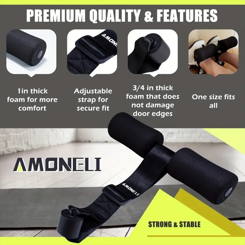 Колан за тренировка на задно бедро и корем – стабилен колан за Nordic curls, коремни и клекове - Image 5