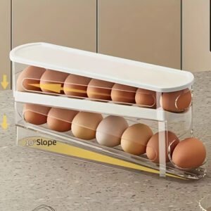 Двуетажна прозрачна кутия за яйца