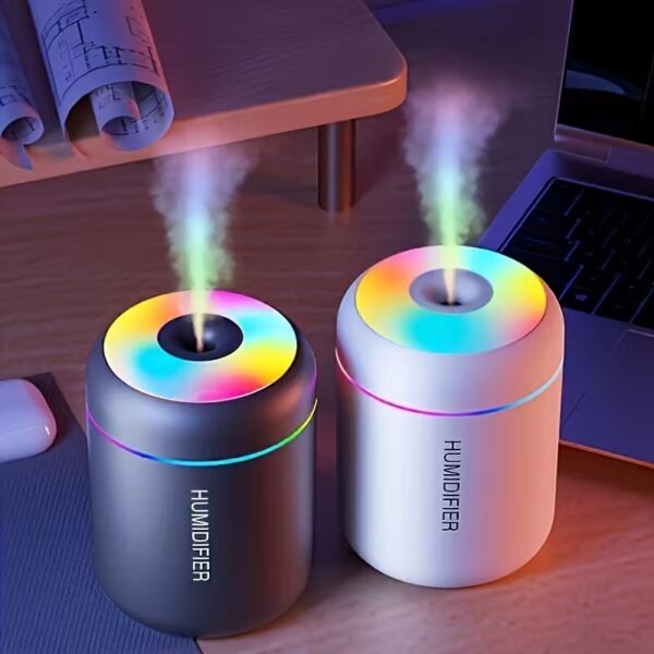 Арома дифузер и овлажнител AromaWave – с цветна нощна светлина, USB захранване и ефектна визия за релакс и уютна атмосфера - Image 4