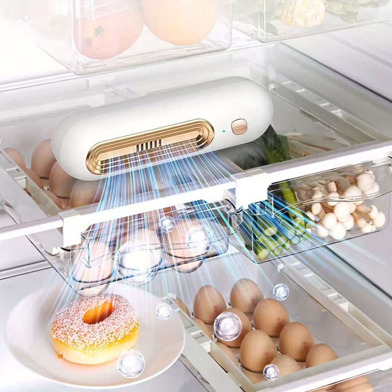 USB презареждаем дезодоратор и пречиствател за хладилник, обувки, гардероб и дом – преносим и ефективен