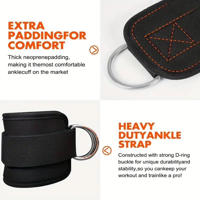 Комплект от 5 части за тренировки – ластици за глезени и бедра с регулируеми каишки и чанта за съхранение - Image 5