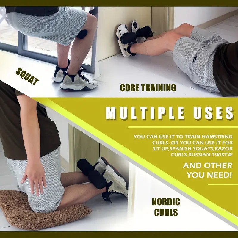 Колан за тренировка на задно бедро и корем – стабилен колан за Nordic curls, коремни и клекове - Image 4