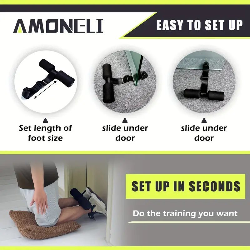 Колан за тренировка на задно бедро и корем – стабилен колан за Nordic curls, коремни и клекове - Image 2