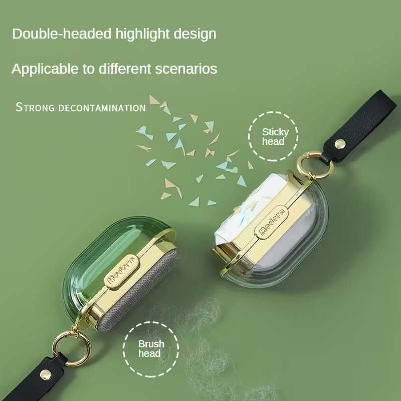 2-в-1 преносима четка за дрехи и косми – ролер за премахване на прах и животински косми, идеален за пътуване и ежедневна употреба - Image 3